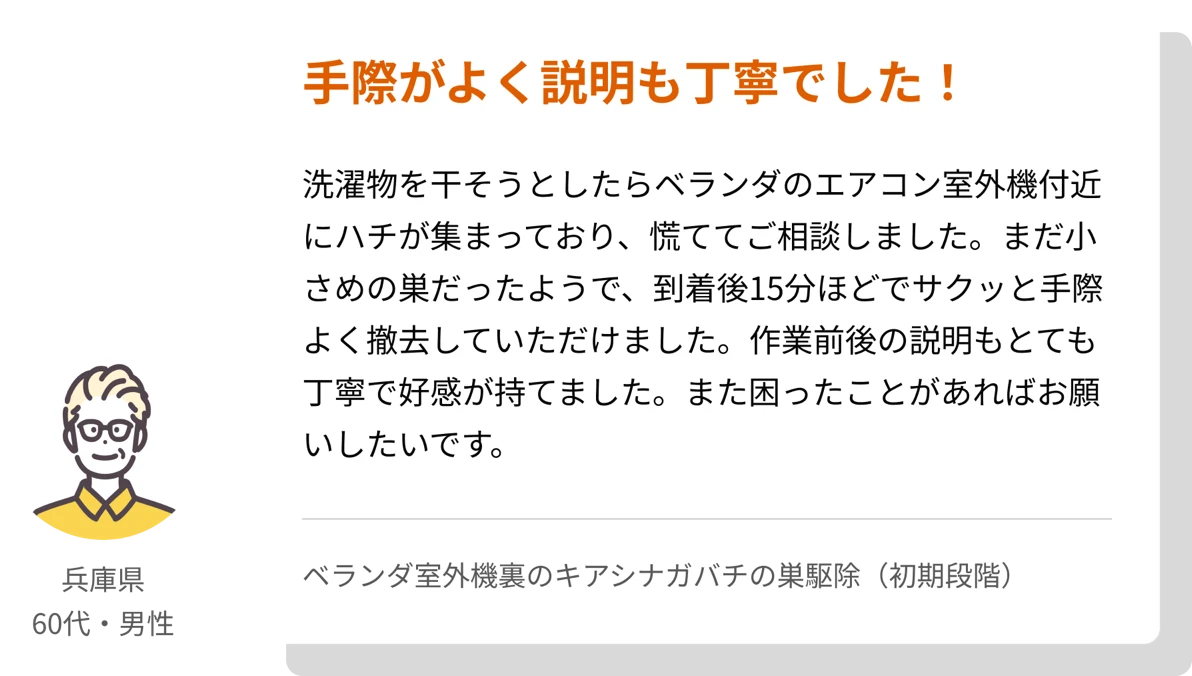 毎日、安心して眠れるようになりました！ 京都府 30代男性